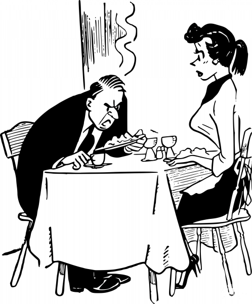 Vintage Bad Cooking coloring page image