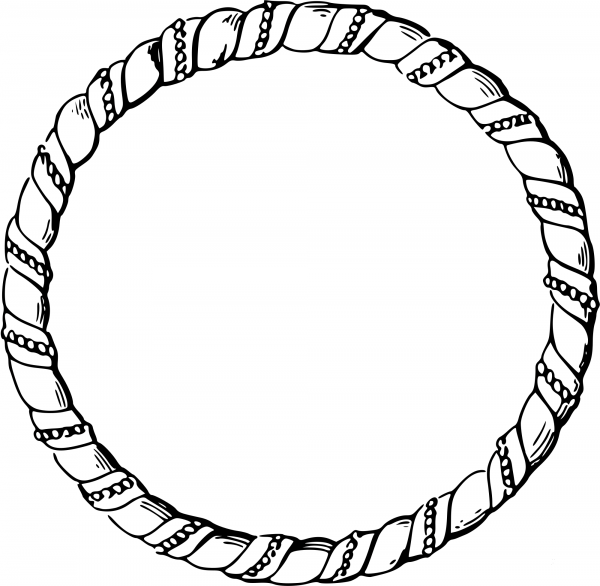 Vintage Bangle coloring page image