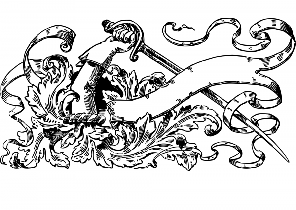 Vintage Banner coloring page image