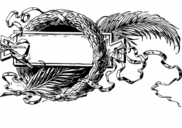 Vintage Banner coloring page image