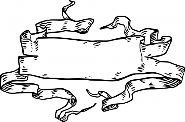 Vintage Banner coloring page image