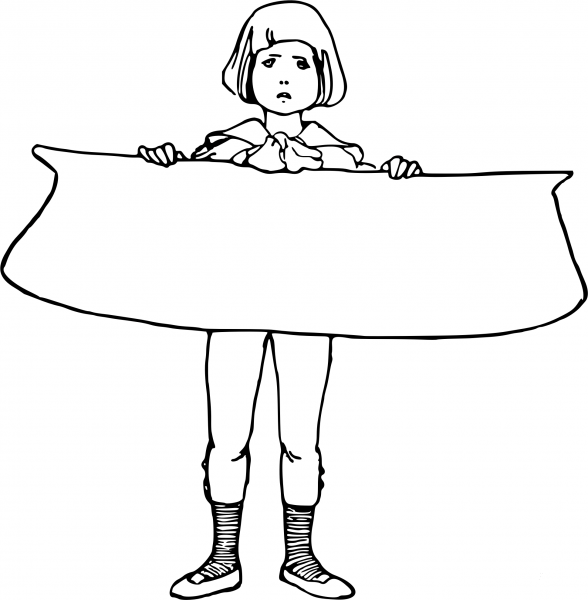 Vintage Banner coloring page image