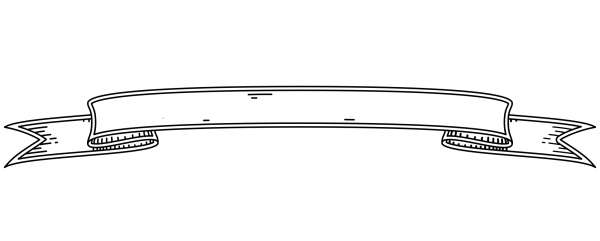 Vintage Banner Curved coloring page image