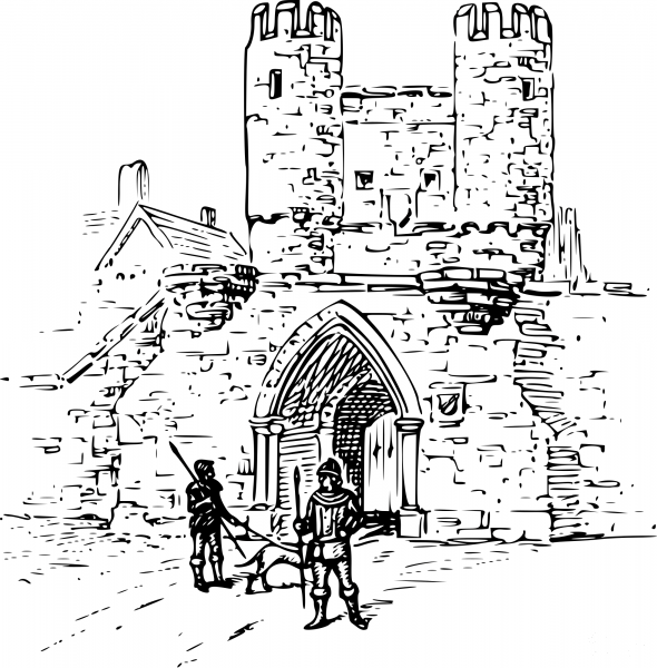 Vintage Barbican coloring page image