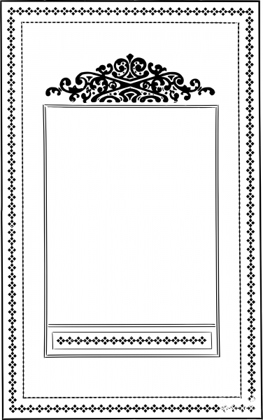 Vintage Basic Square Frame coloring page image