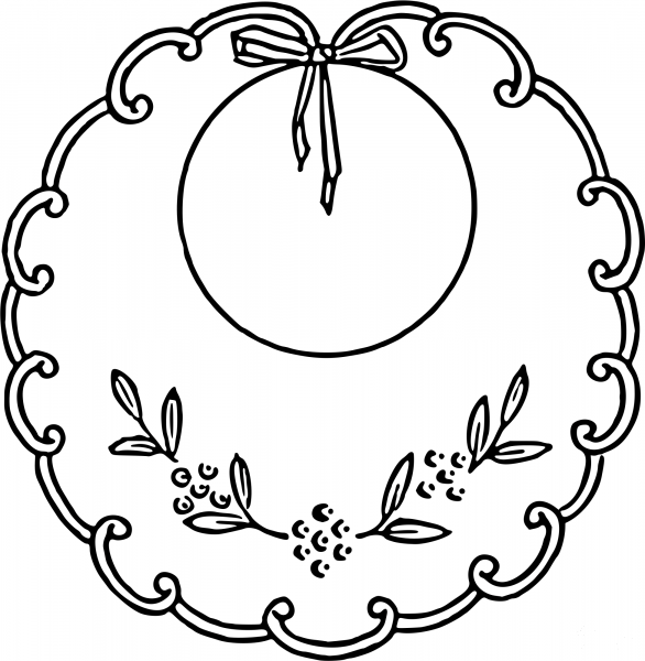 Vintage Bib coloring page image