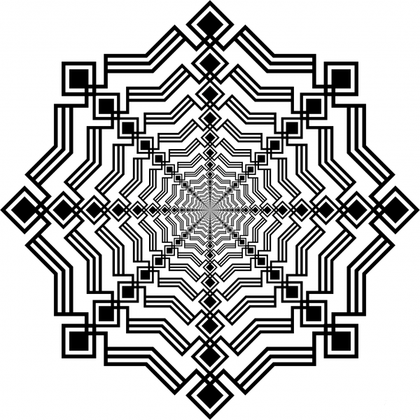 Vintage Border 34 Layered Derivative coloring page image