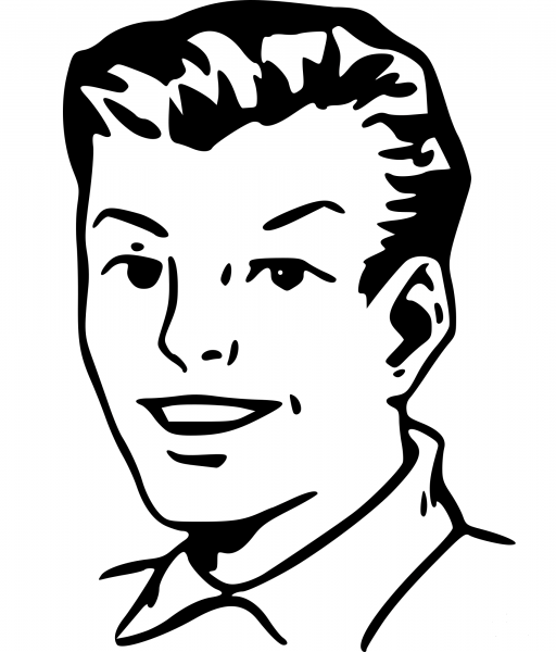 Vintage Boy coloring page image