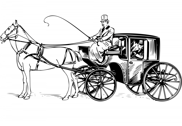 Vintage Brougham coloring page image