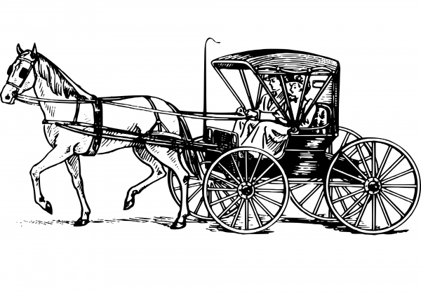 Vintage Buggy coloring page image