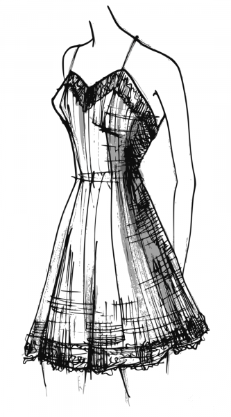 Vintage Camiknickers coloring page image