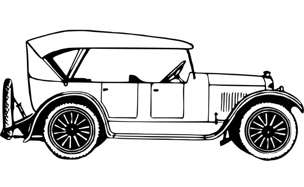 Vintage Car coloring page image