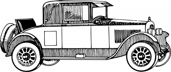 Vintage Car coloring page image
