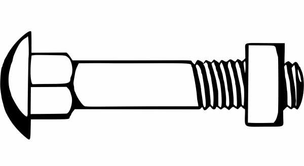 Vintage Carriage Bolt coloring page image