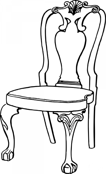 Vintage Chair coloring page image