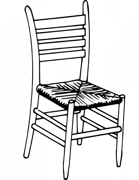 Vintage Chair coloring page image