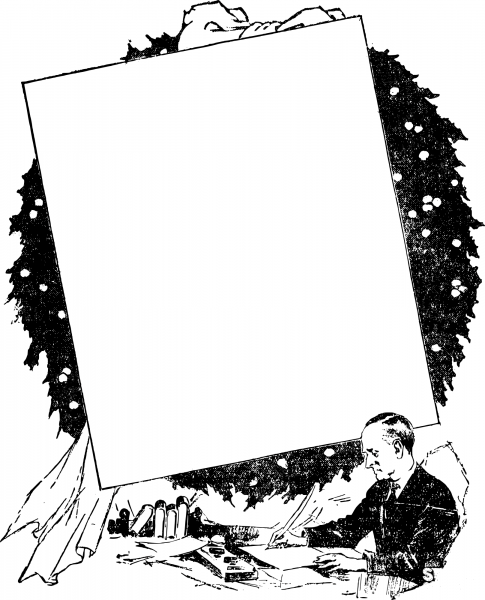 Vintage Christmas Letter Frame coloring page image