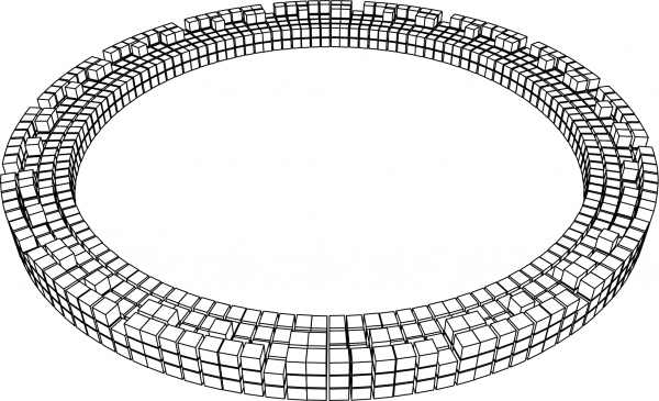 Vintage Circular Box Wall coloring page image