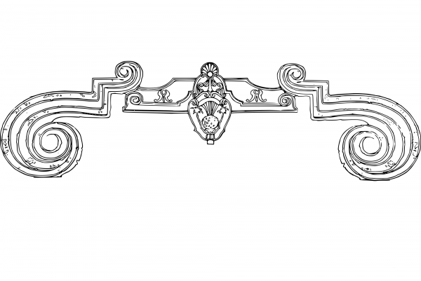 Vintage Classic Decorative Divider coloring page image