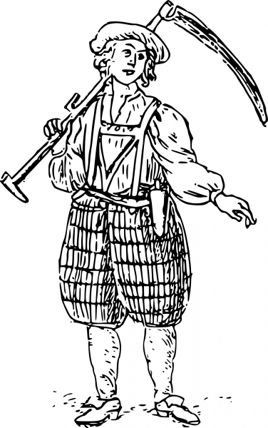 Vintage Classic Farmer coloring page image