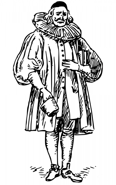 Vintage Classic Scholar coloring page image