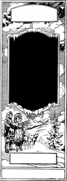 Vintage Cold Snow Frame coloring page image