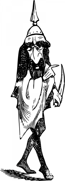 Vintage Comic Character – Arabian Slayer coloring page image