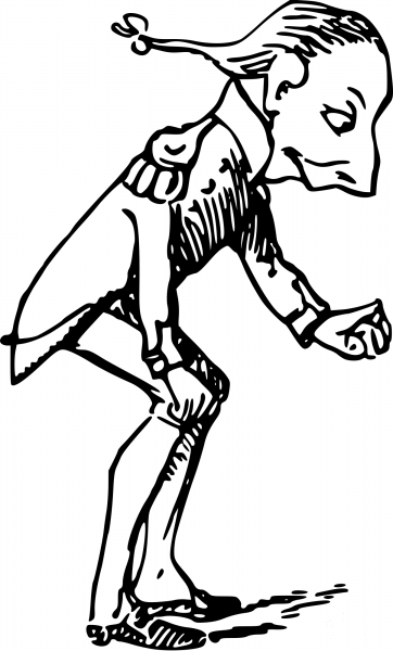 Vintage Comic Character – Curious General coloring page image