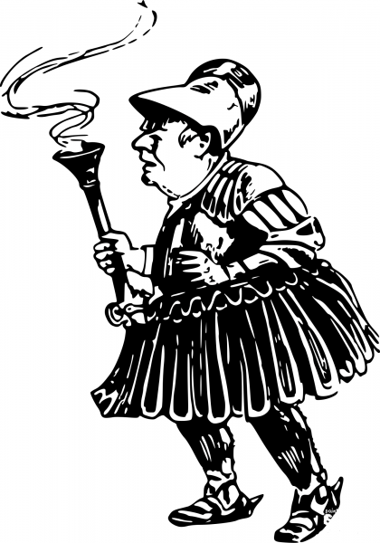 Vintage Comic Character – Curious Man coloring page image