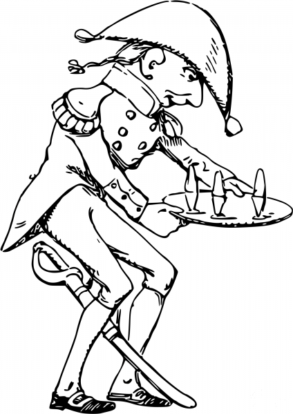 Vintage Comic Character – General coloring page image