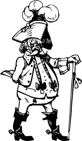 Vintage Comic Character – General coloring page image