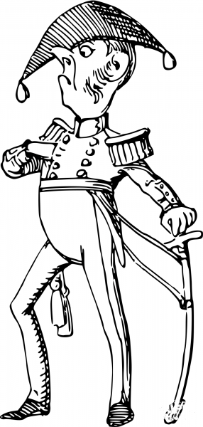 Vintage Comic Character – General coloring page image