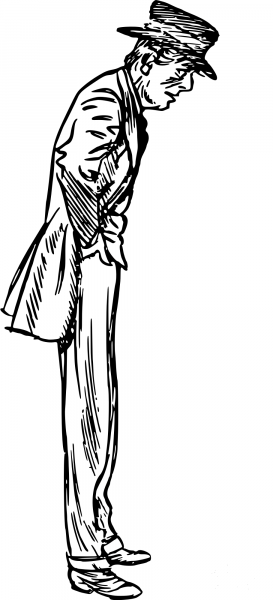 Vintage Comic Character – Gentleman coloring page image