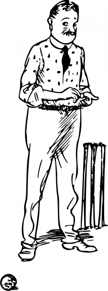 Vintage Comic Character – Gentleman coloring page image