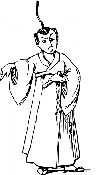 Vintage Comic Character – Japanese coloring page image