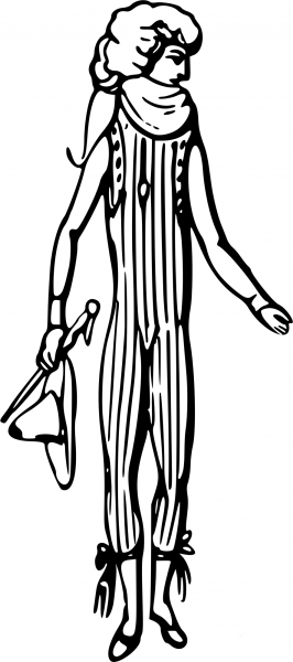 Vintage Comic Character – Medieval Man coloring page image