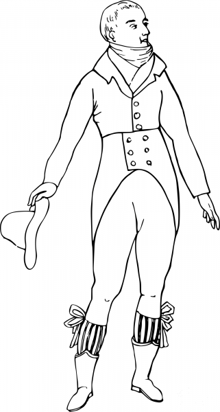 Vintage Comic Character – Piligrim coloring page image