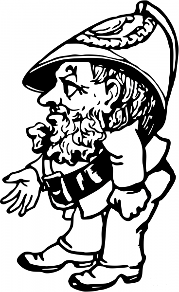 Vintage Comic Character – Policeman coloring page image