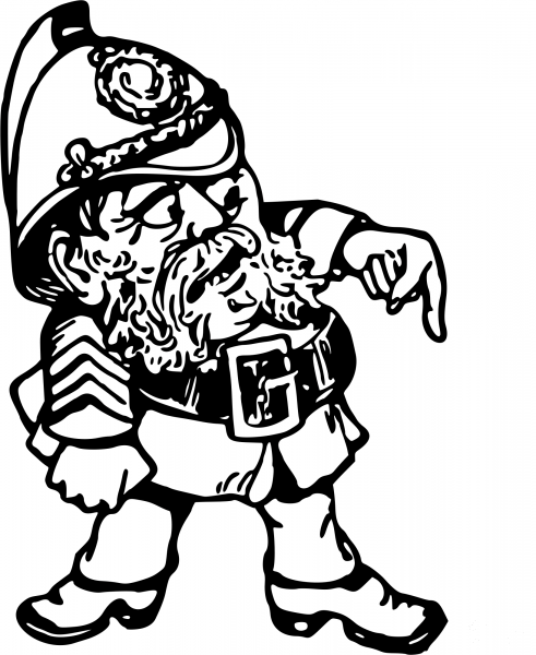 Vintage Comic Character – Policeman coloring page image