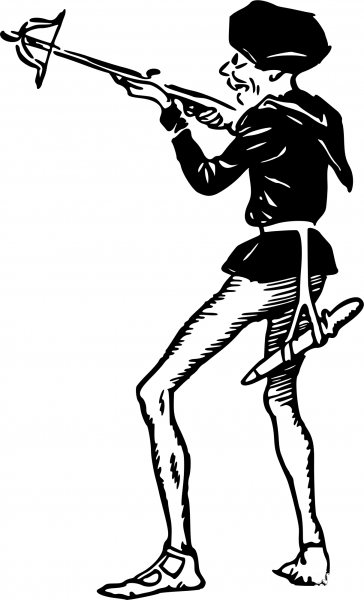 Vintage Comic Character – Ð¡rossbowman coloring page image