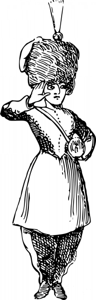 Vintage Comic Character – Saluting Soldier coloring page image