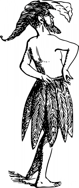 Vintage Comic Character – Savage Man coloring page image