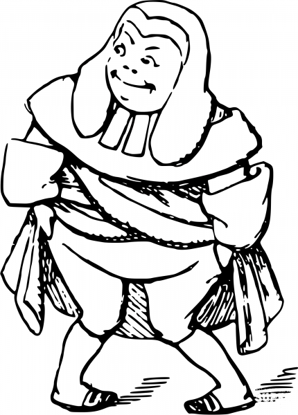 Vintage Comic Character – The Judge coloring page image