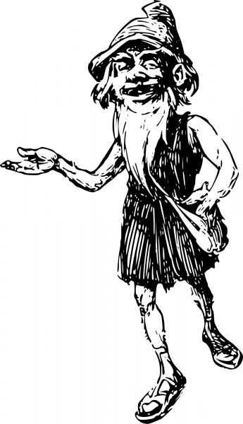 Vintage Comic Character – Wood Goblin coloring page image