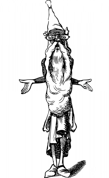 Vintage Comic Character – Wood Goblin coloring page image