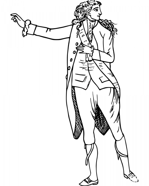 Vintage Comic Characters – Prince Regent coloring page image