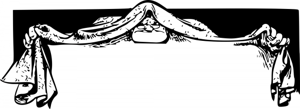 Vintage Comic Frame Or Header coloring page image