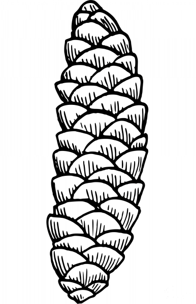 Vintage Cone coloring page image