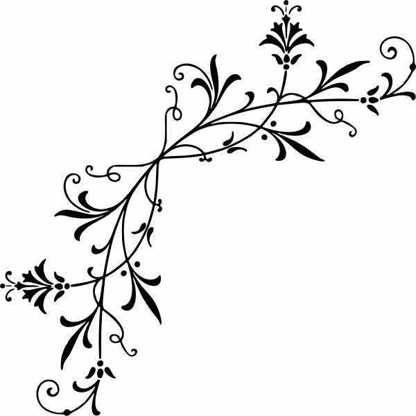 Vintage Corner Decoration coloring page image