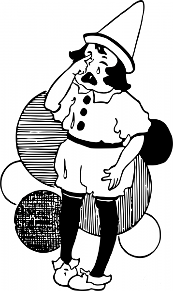 Vintage Cry Baby coloring page image